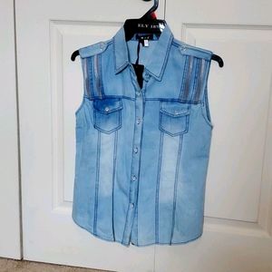 Ultra soft denim vest